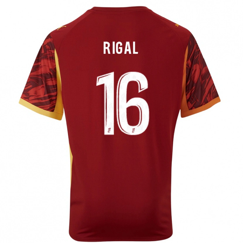 Danxen Kinderen Pablo Rigal #16 Bordeaux Bruin Keepersshirt 2025/26 T-Shirt België