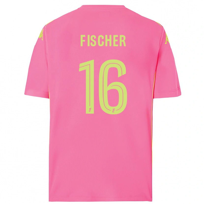 Danxen Kinderen Jonathan Fischer #16 Hot Pink Keepersshirt 2025/26 T-Shirt België