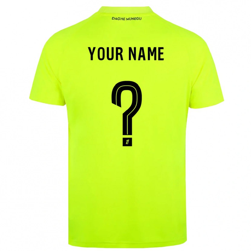Danxen Kinderen AS Monaco Fluorescerend Groen Zwart Keepersshirt 2025/26 T-Shirt België