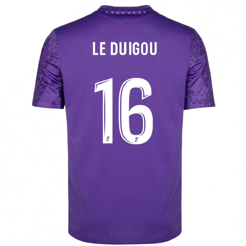 Danxen Kinderen Daniel Le Duigou #16 Paars Wit Keepersshirt 2025/26 T-Shirt België