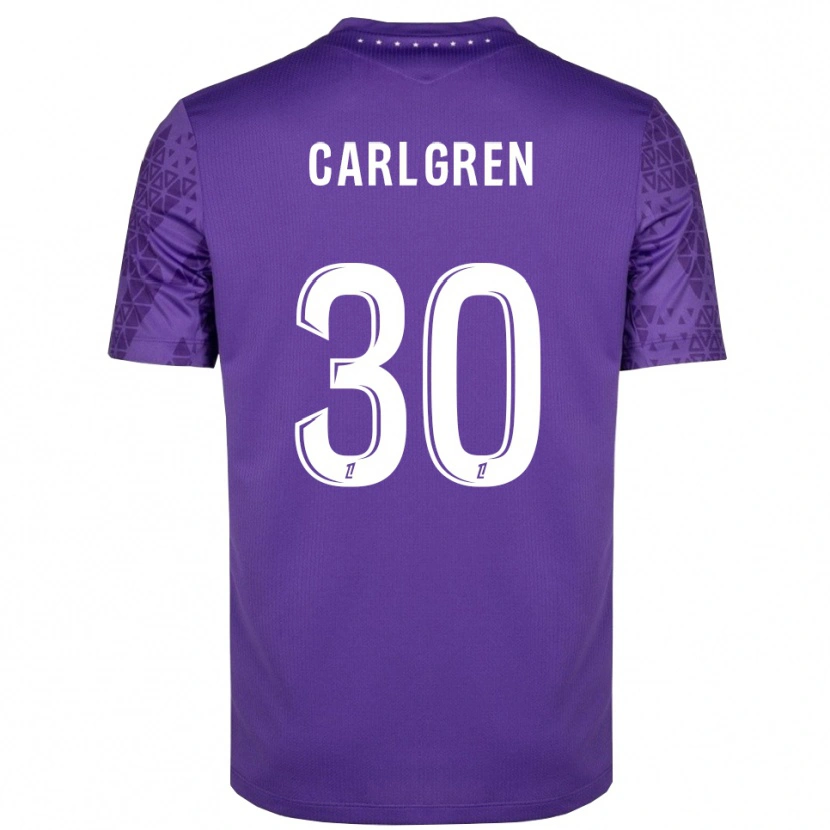 Danxen Kinderen Patrik Carlgren #30 Paars Wit Keepersshirt 2025/26 T-Shirt België
