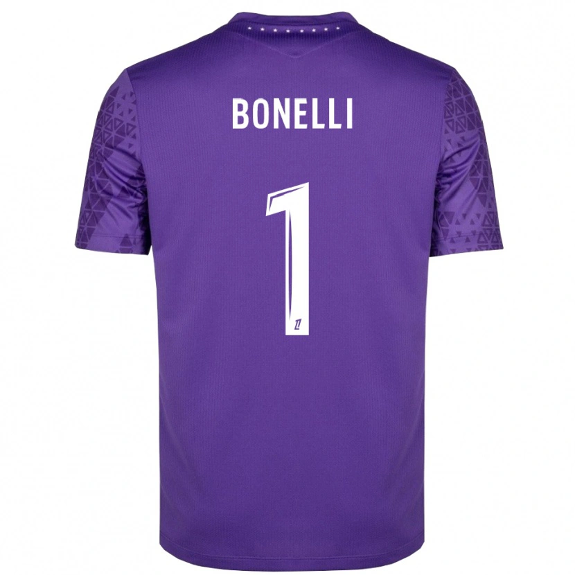 Danxen Kinderen Lucas Bonelli #1 Paars Wit Keepersshirt 2025/26 T-Shirt België