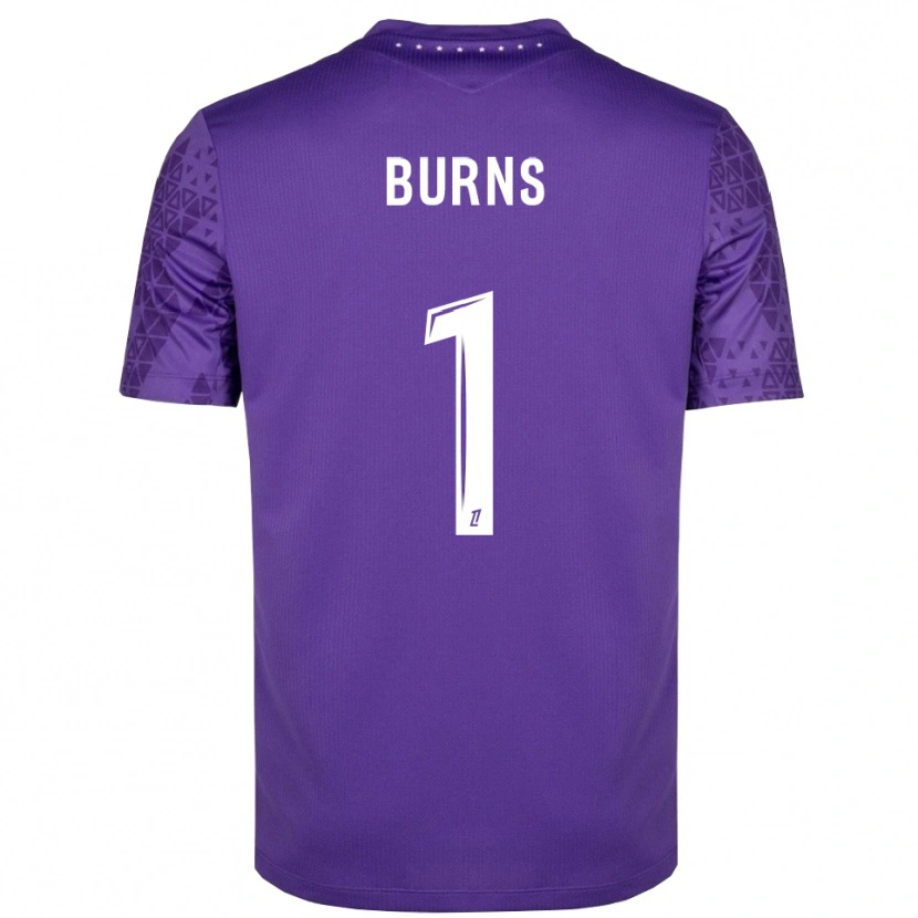 Danxen Kinderen Emily Burns #1 Paars Wit Keepersshirt 2025/26 T-Shirt België