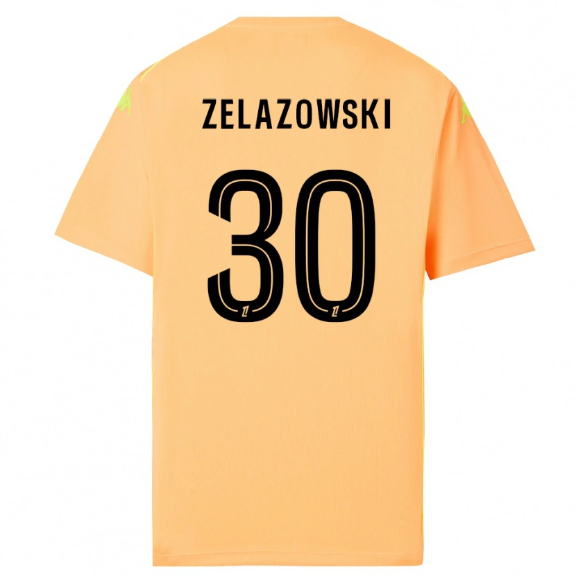 Danxen Kinderen Bartosz Zelazowski #30 Licht Oranje Zwart Keepersshirt 2025/26 T-Shirt België