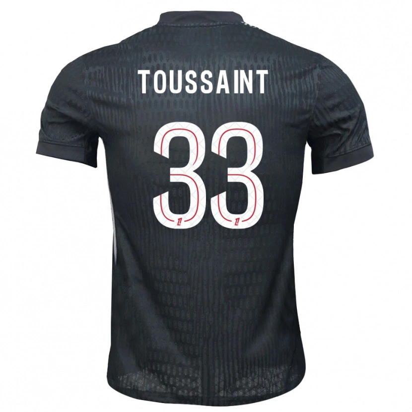 Danxen Kinderen Océane Toussaint #33 Donkergrijs Zwart Keepersshirt 2025/26 T-Shirt België