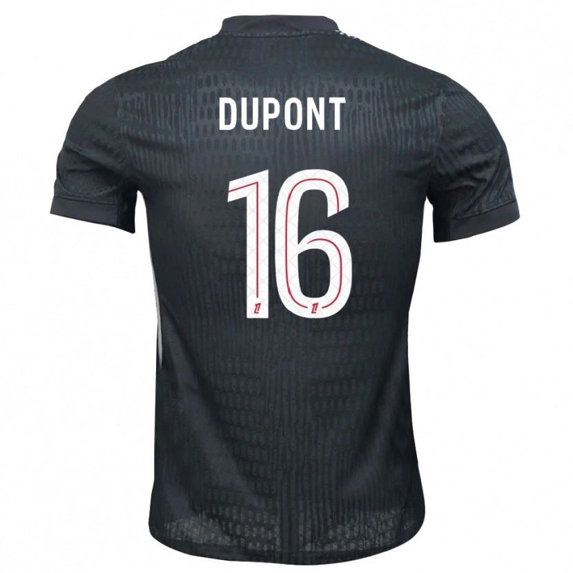 Danxen Kinderen Raphaël Dupont #16 Donkergrijs Zwart Keepersshirt 2025/26 T-Shirt België
