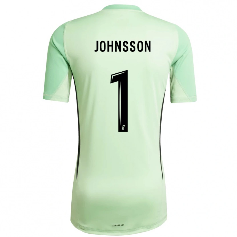 Danxen Kinderen Karl-Johan Johnsson #1 Lichtgroen Zwart Keepersshirt 2025/26 T-Shirt België