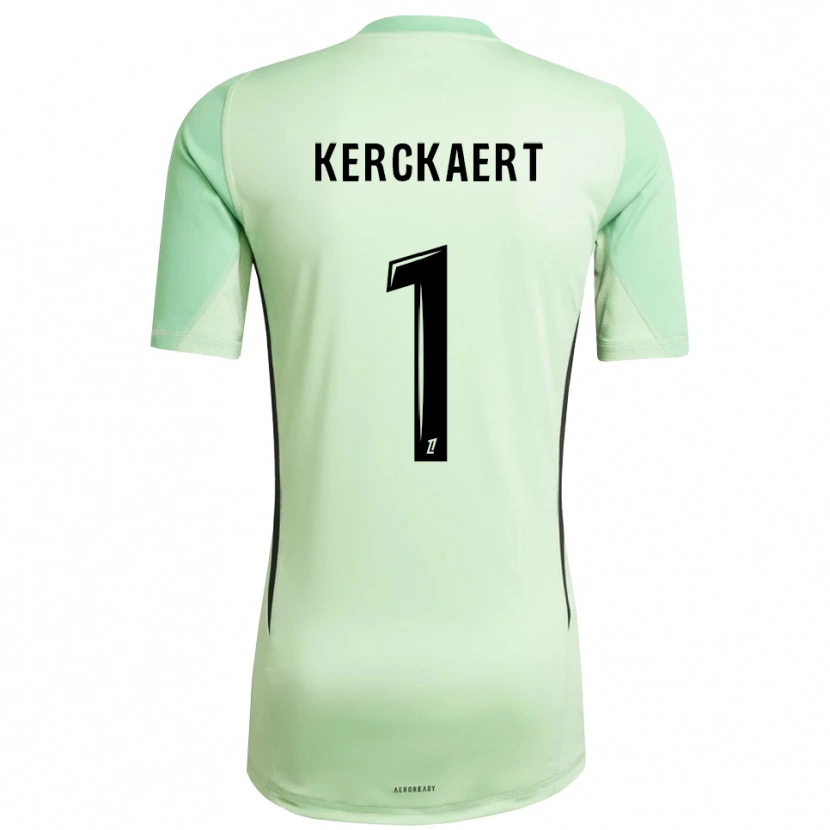 Danxen Kinderen Gabriel Kerckaert #1 Lichtgroen Zwart Keepersshirt 2025/26 T-Shirt België