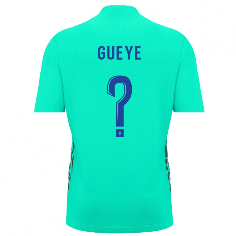 Danxen Kinderen Khady Gueye #0 Aquamarijn Blauw Keepersshirt 2025/26 T-Shirt België
