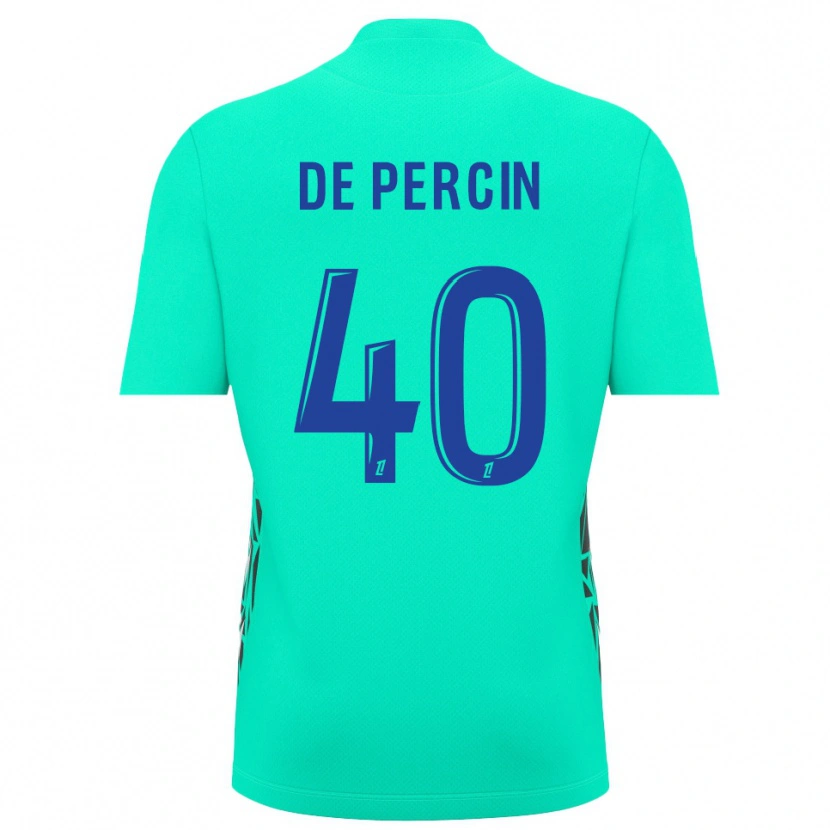 Danxen Kinderen Théo De Percin #40 Aquamarijn Blauw Keepersshirt 2025/26 T-Shirt België