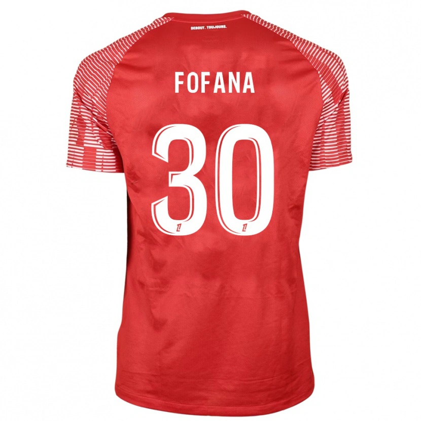 Danxen Kinderen Yahia Fofana #30 Rood Wit Keepersshirt 2025/26 T-Shirt België