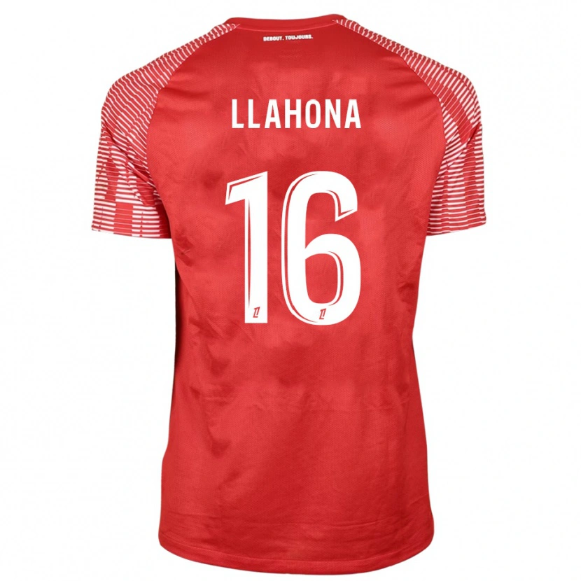 Danxen Kinderen Yann Llahona #16 Rood Wit Keepersshirt 2025/26 T-Shirt België