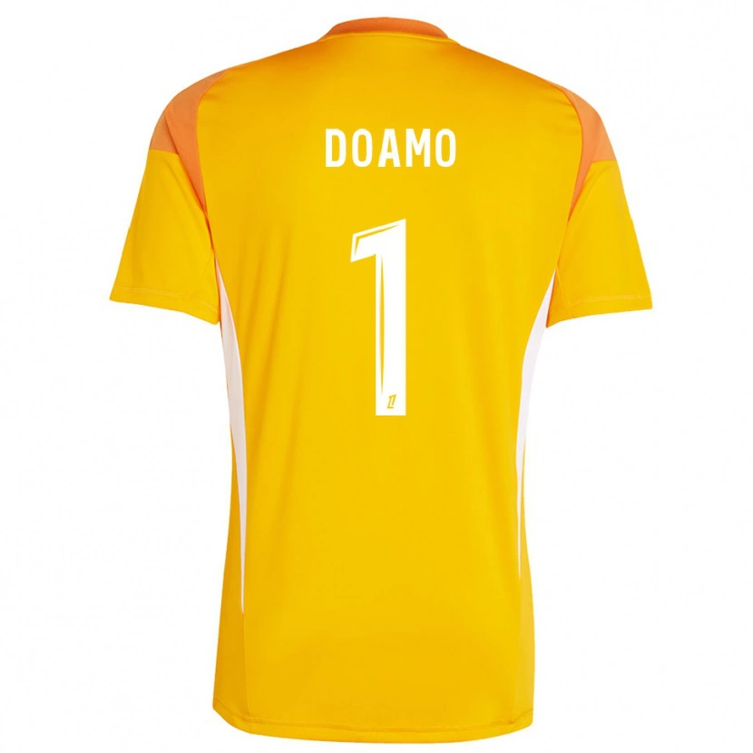 Danxen Kinderen Isaac Doamo #1 Licht Oranje Wit Keepersshirt 2025/26 T-Shirt België