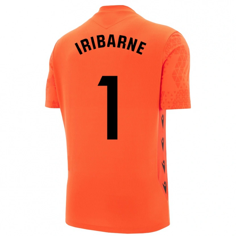 Danxen Kinderen Bruno Iribarne #1 Oranje Zwart Keepersshirt 2025/26 T-Shirt België
