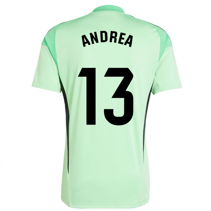 Danxen Kinderen Andrea Romero Burgos #13 Licht Oranje Zwart Keepersshirt 2025/26 T-Shirt België