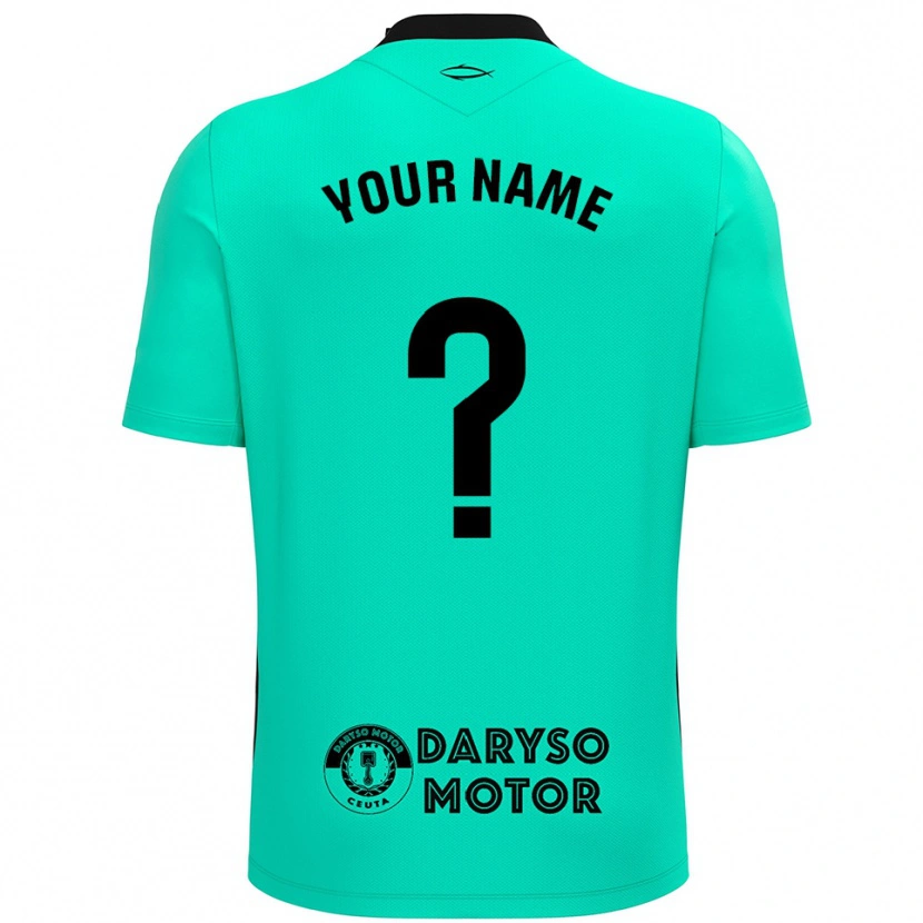 Danxen Kinderen AD Ceuta Turquoise Zwart Keepersshirt 2025/26 T-Shirt België