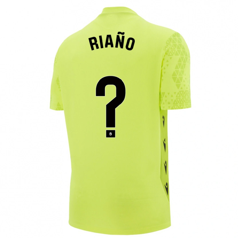 Danxen Kinderen Marcos Riaño #0 Geel Groen Zwart Keepersshirt 2025/26 T-Shirt België