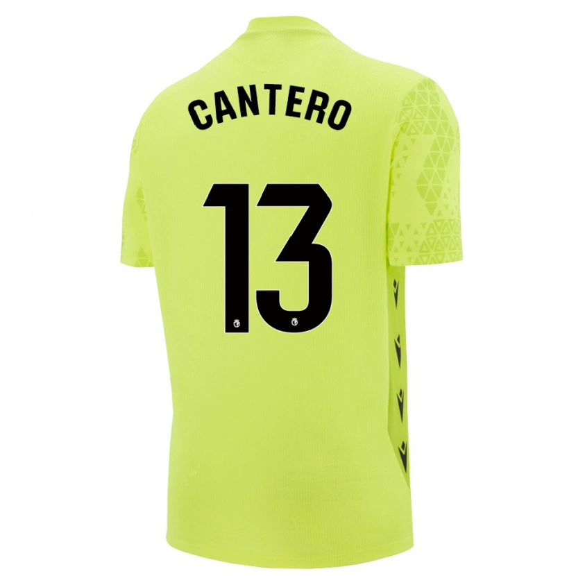 Danxen Kinderen Ander Cantero #13 Geel Groen Zwart Keepersshirt 2025/26 T-Shirt België