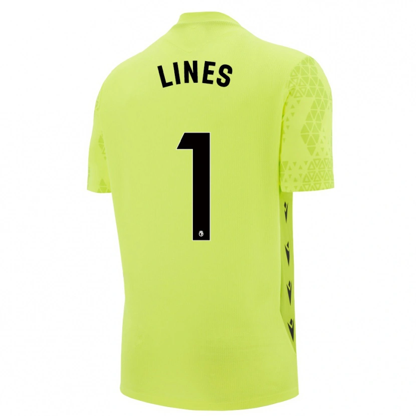 Danxen Kinderen Laura Inés Aguilar #1 Geel Groen Zwart Keepersshirt 2025/26 T-Shirt België