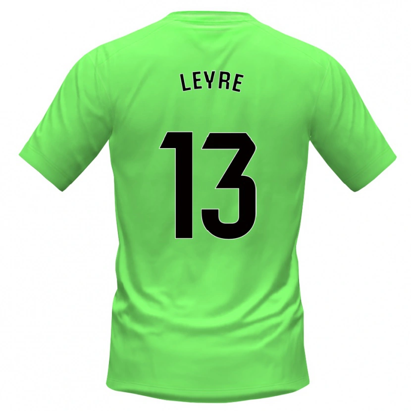Danxen Kinderen Leyre Sánchez López #13 Groen Zwart Keepersshirt 2025/26 T-Shirt België
