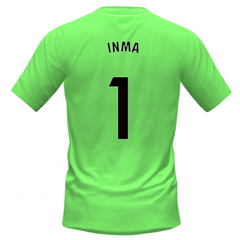 Danxen Kinderen Imaculada Almendros Fernández #1 Groen Zwart Keepersshirt 2025/26 T-Shirt België