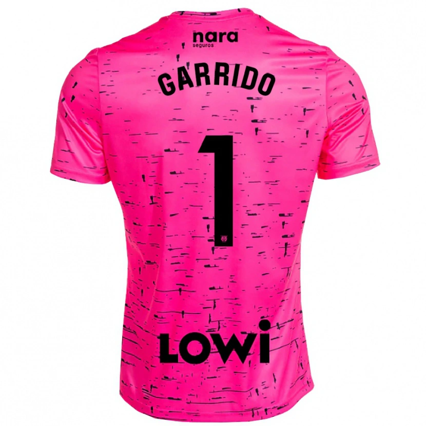 Danxen Kinderen Javi Garrido #1 Diep Roze Zwart Keepersshirt 2025/26 T-Shirt België