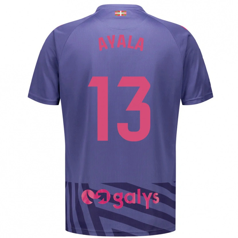 Danxen Kinderen Unai Ayala #13 Blauw Grijs Paars Keepersshirt 2025/26 T-Shirt België