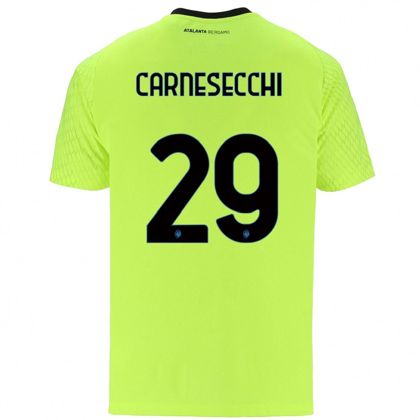 Danxen Kinderen Marco Carnesecchi #29 Geel Groen Rood Keepersshirt 2025/26 T-Shirt België