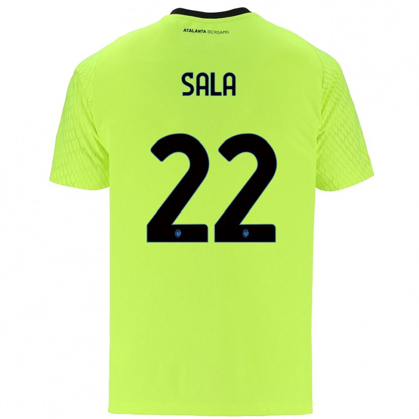 Danxen Kinderen Lorenzo Sala #22 Geel Groen Rood Keepersshirt 2025/26 T-Shirt België