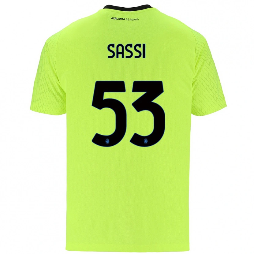 Danxen Kinderen Jacopo Sassi #53 Geel Groen Rood Keepersshirt 2025/26 T-Shirt België