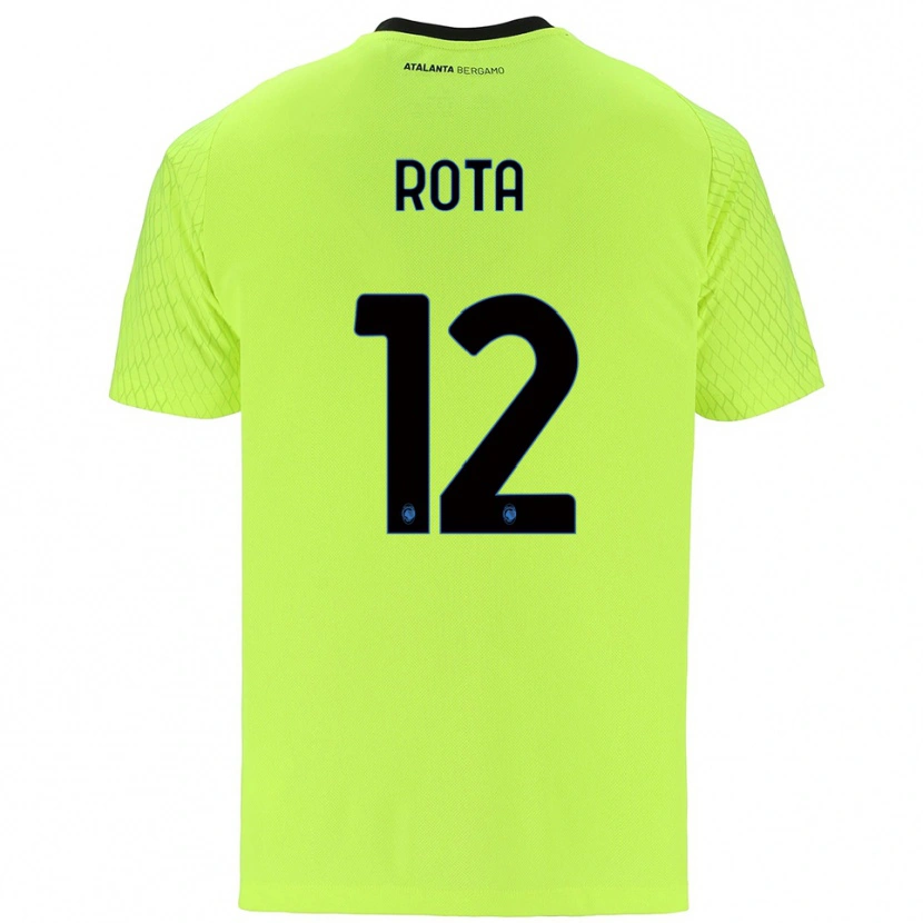 Danxen Kinderen Nicolò Rota #12 Geel Groen Rood Keepersshirt 2025/26 T-Shirt België
