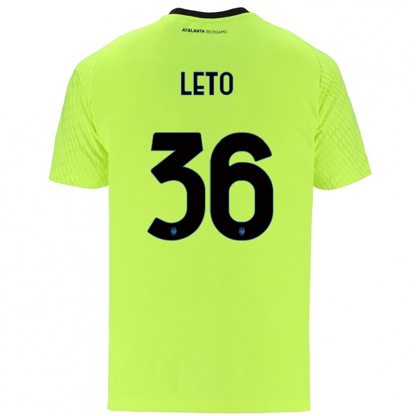 Danxen Kinderen Manuel Leto #36 Geel Groen Rood Keepersshirt 2025/26 T-Shirt België