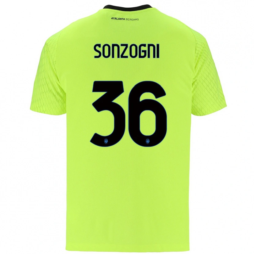 Danxen Kinderen Mattia Sonzogni #36 Geel Groen Rood Keepersshirt 2025/26 T-Shirt België