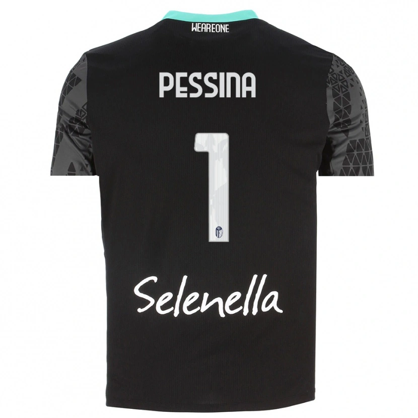 Danxen Kinderen Massimo Pessina #1 Grijs Zwart Wit Keepersshirt 2025/26 T-Shirt België