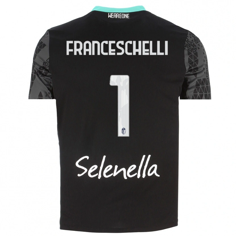 Danxen Kinderen Matteo Franceschelli #1 Grijs Zwart Wit Keepersshirt 2025/26 T-Shirt België