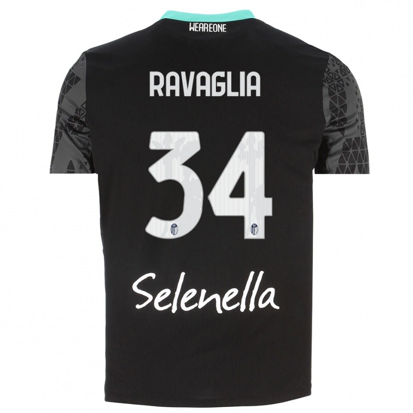 Danxen Kinderen Federico Ravaglia #34 Grijs Zwart Wit Keepersshirt 2025/26 T-Shirt België