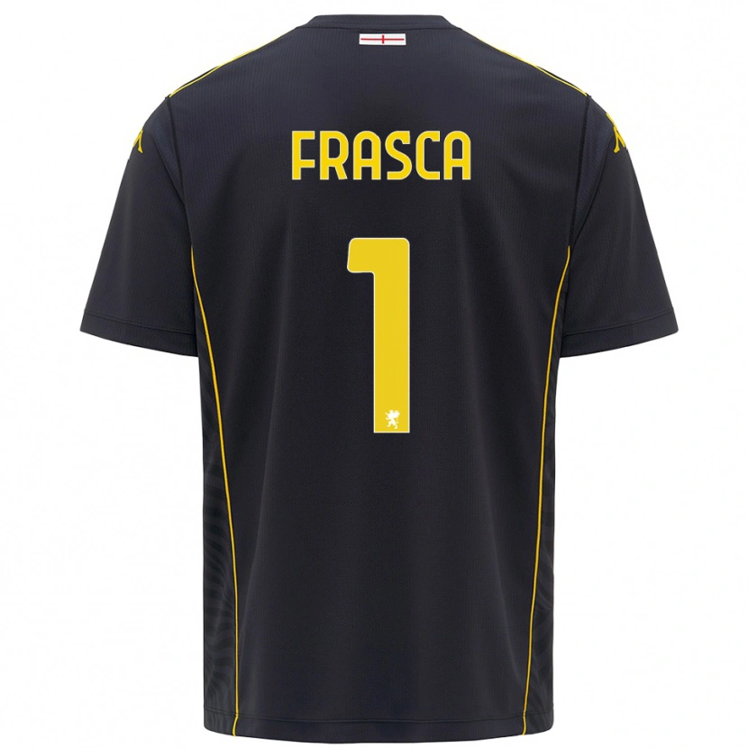Danxen Kinderen Andrea Frasca #1 Zwart Geel Keepersshirt 2025/26 T-Shirt België