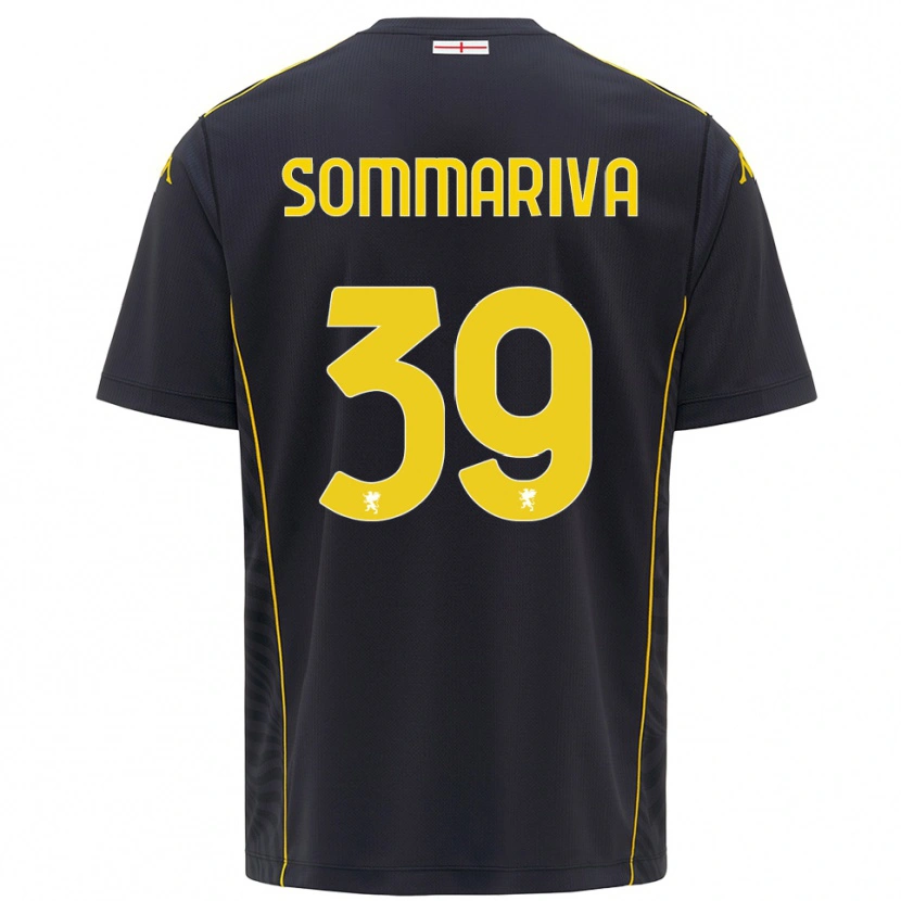 Danxen Kinderen Daniele Sommariva #39 Zwart Geel Keepersshirt 2025/26 T-Shirt België