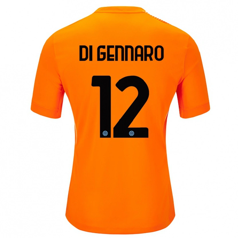 Danxen Kinderen Raffaele Di Gennaro #12 Licht Oranje Zwart Keepersshirt 2025/26 T-Shirt België