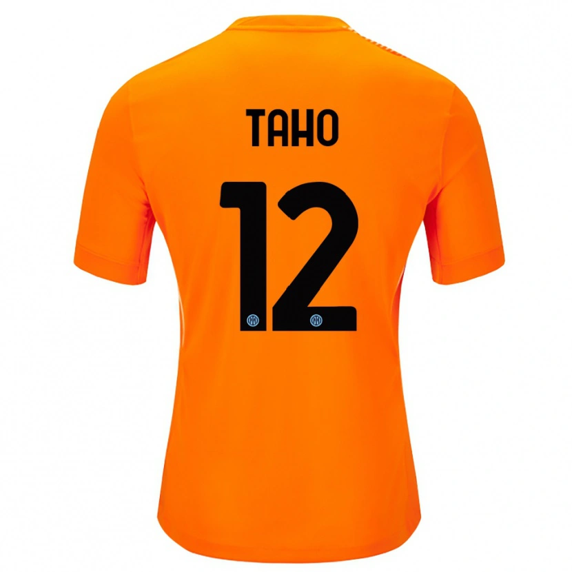 Danxen Kinderen Alain Taho #12 Licht Oranje Zwart Keepersshirt 2025/26 T-Shirt België