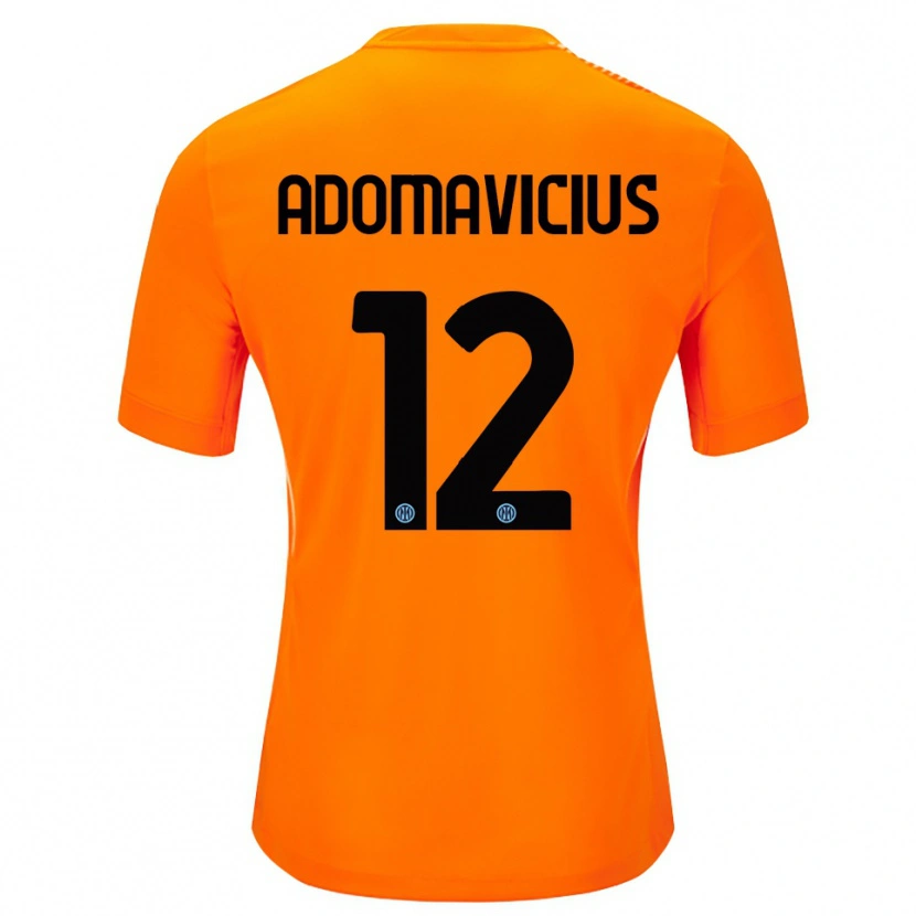 Danxen Kinderen Henrikas Adomavicius #12 Licht Oranje Zwart Keepersshirt 2025/26 T-Shirt België
