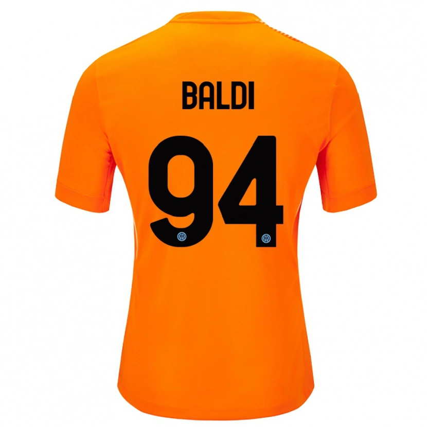 Danxen Kinderen Rachele Baldi #94 Licht Oranje Zwart Keepersshirt 2025/26 T-Shirt België
