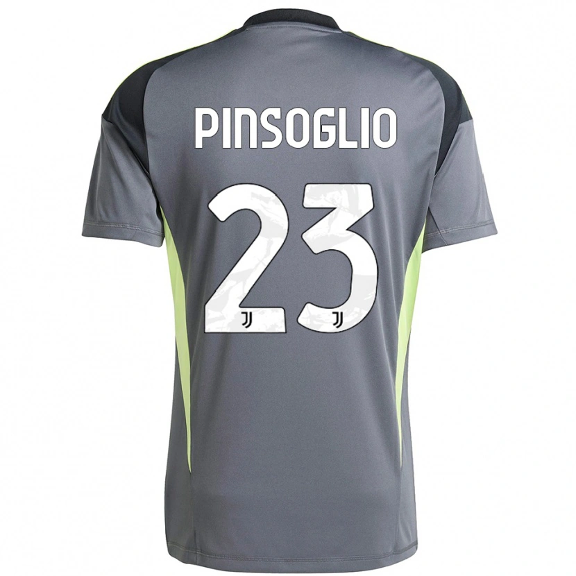 Danxen Kinderen Carlo Pinsoglio #23 Donkergrijs Wit Keepersshirt 2025/26 T-Shirt België