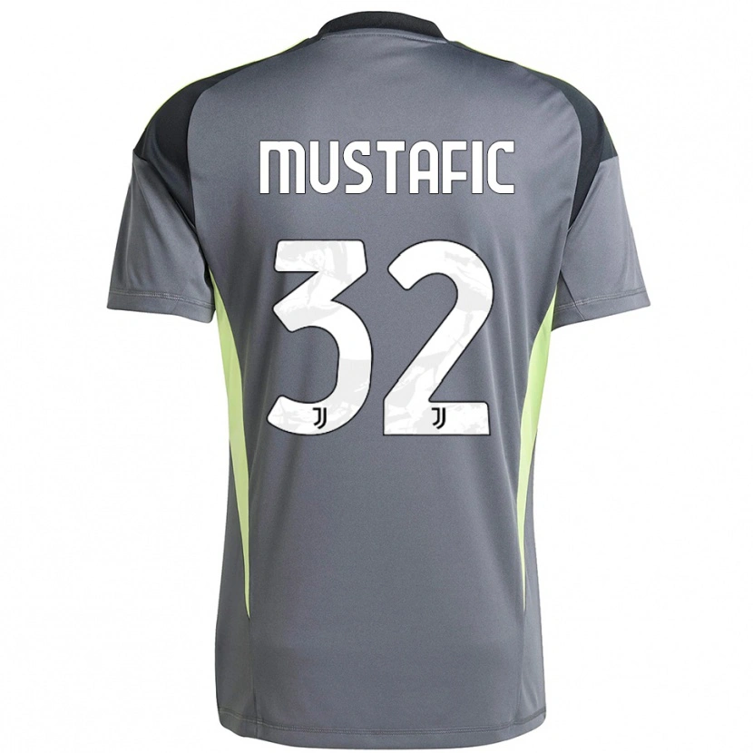 Danxen Kinderen Emma Mustafic #32 Donkergrijs Wit Keepersshirt 2025/26 T-Shirt België
