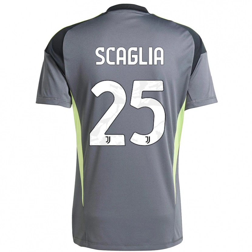 Danxen Kinderen Simone Scaglia #25 Donkergrijs Wit Keepersshirt 2025/26 T-Shirt België