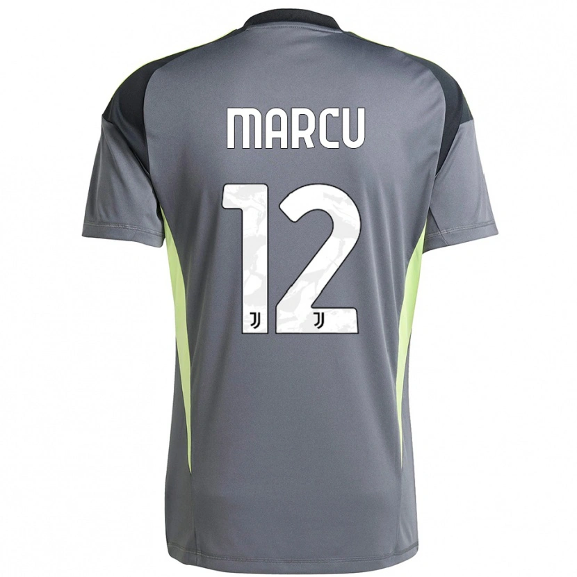 Danxen Kinderen Alessio Marcu #12 Donkergrijs Wit Keepersshirt 2025/26 T-Shirt België