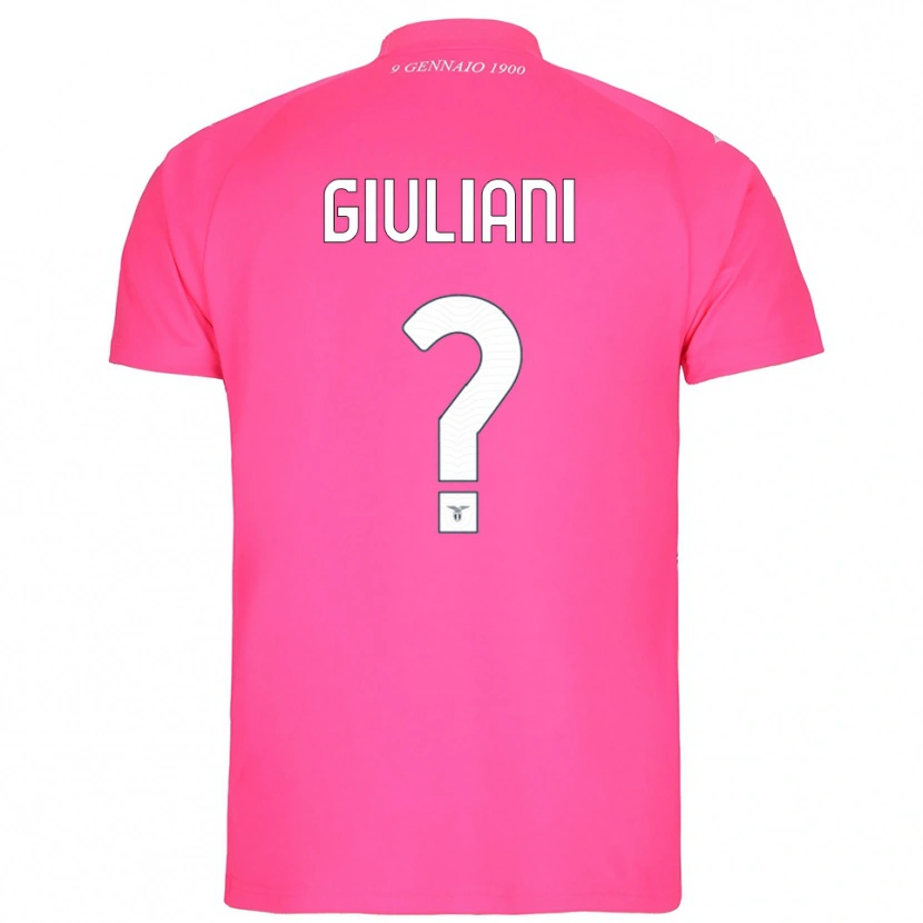 Danxen Kinderen Alessio Giuliani #0 Diep Roze Keepersshirt 2025/26 T-Shirt België