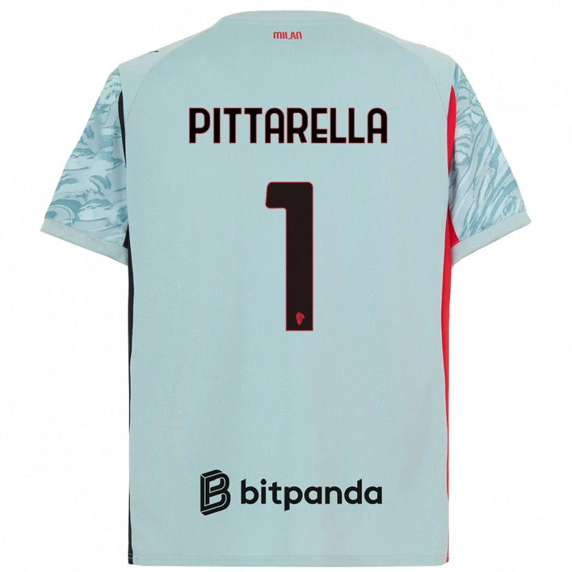 Danxen Kinderen Matteo Pittarella #1 Licht Blauw Rood Keepersshirt 2025/26 T-Shirt België