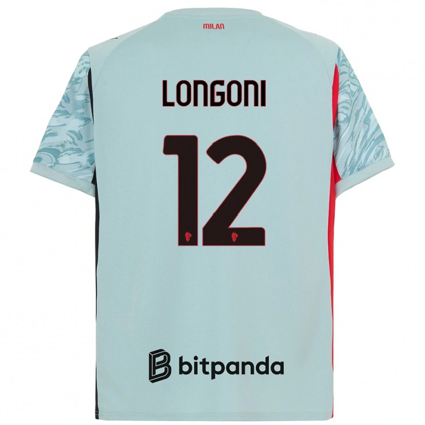 Danxen Kinderen Alessandro Longoni #12 Licht Blauw Rood Keepersshirt 2025/26 T-Shirt België