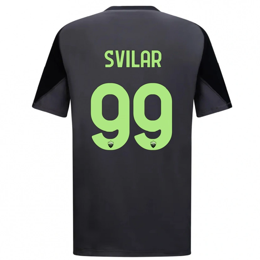 Danxen Kinderen Mile Svilar #99 Zwart Licht Groen Keepersshirt 2025/26 T-Shirt België